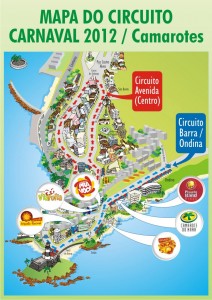 mapa do circuito carnaval salvador 2012