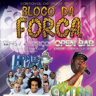 carnaval ouro preto 2013 bloco forca